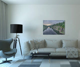 Passage 24x36 Plak Flush Mounted and styled in home decor